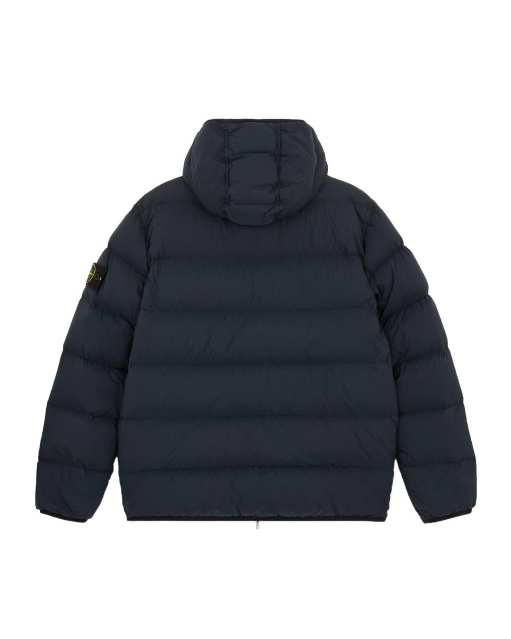 Stone Island Blue Padded Hooded Puffer Jacket for men