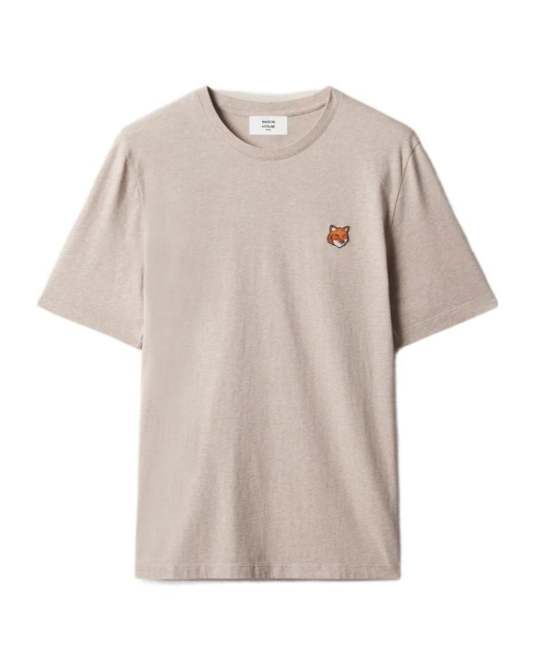 Maison Kitsuné Natural Fox Head T-Shirt for men
