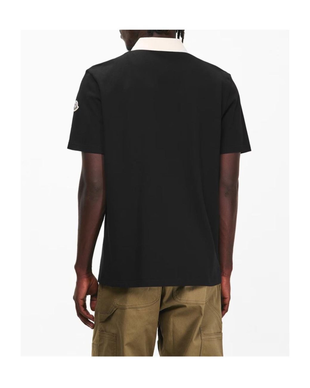 Moncler Black Cc Polo Sn62 for men