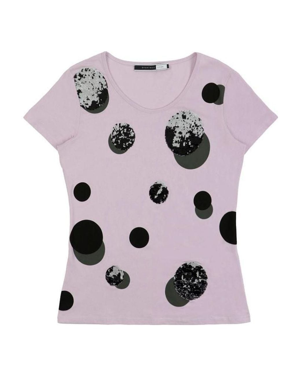 Sportmax Pink T-Shirt With Round Neck And Short Sleeves