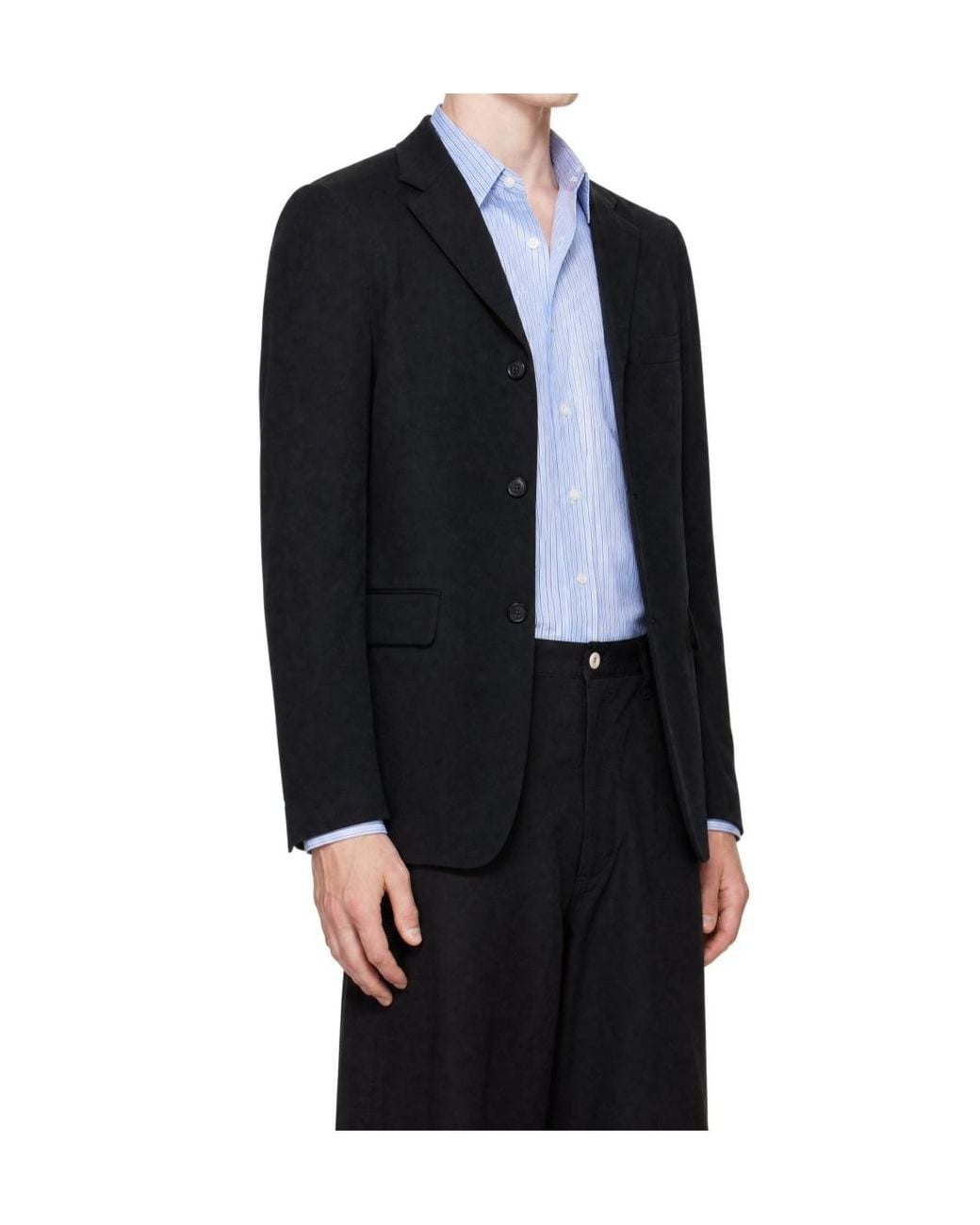 Comme des Garçons Blue Long-Sleeve Blazer for men