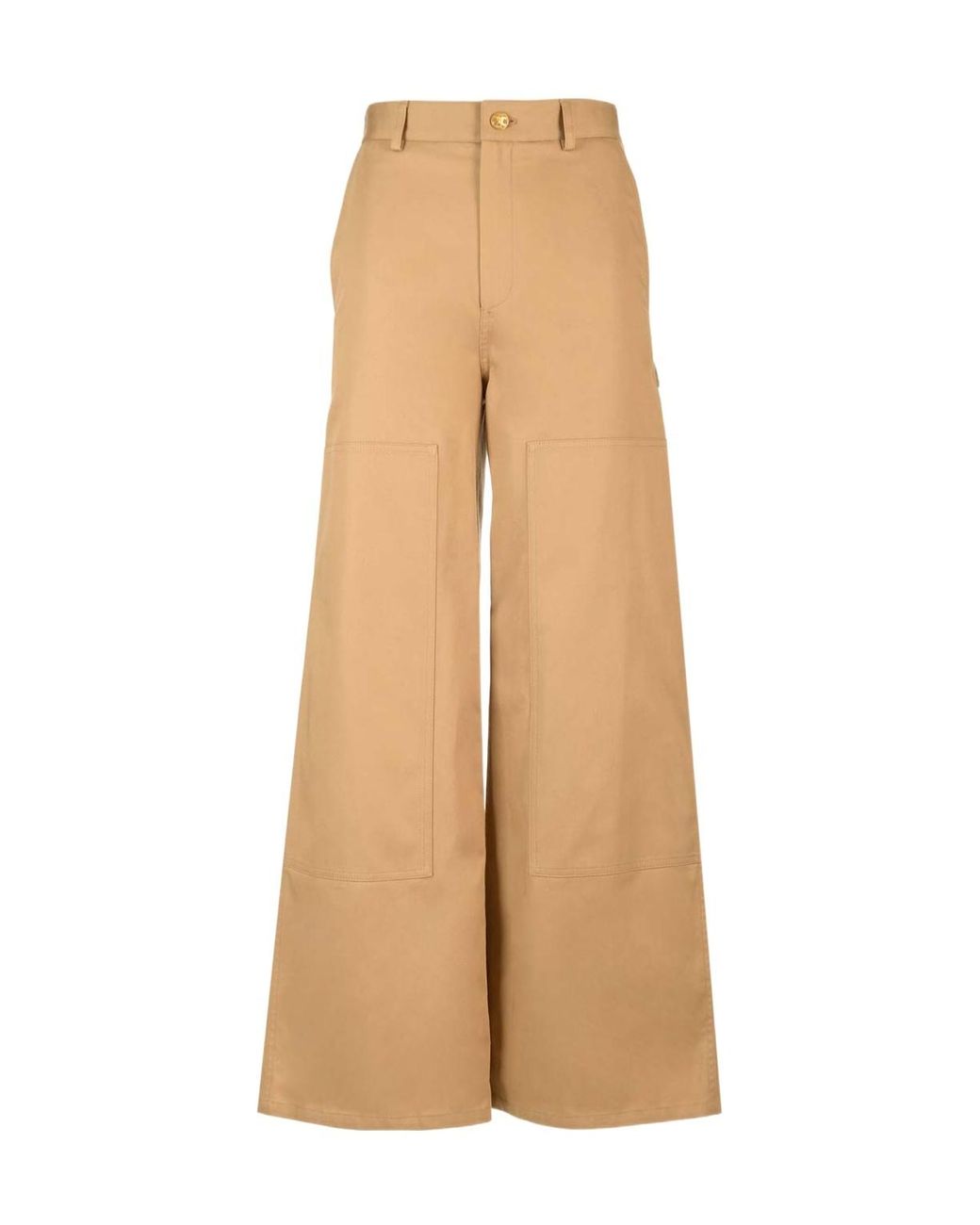 Céline Natural Casual Pants With Belt Loops