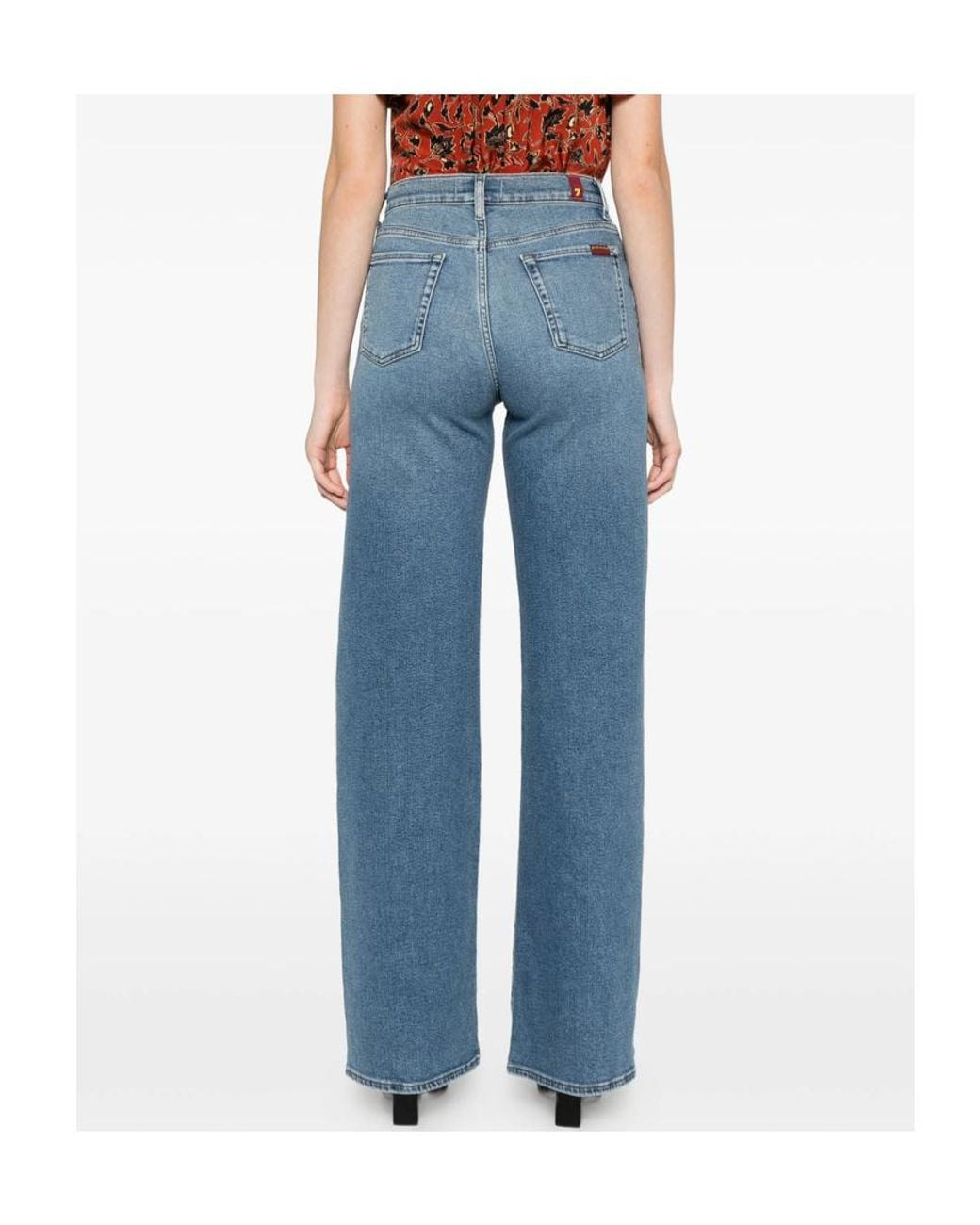 7 For All Mankind Blue Belt Loop Jeans