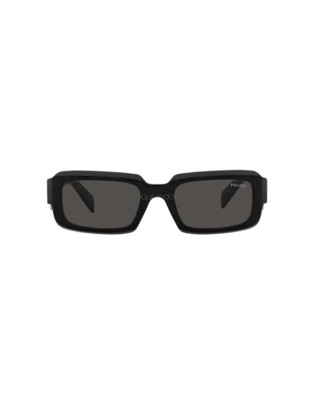 Prada White Eyewear Rectangular Frame Sunglasses for men