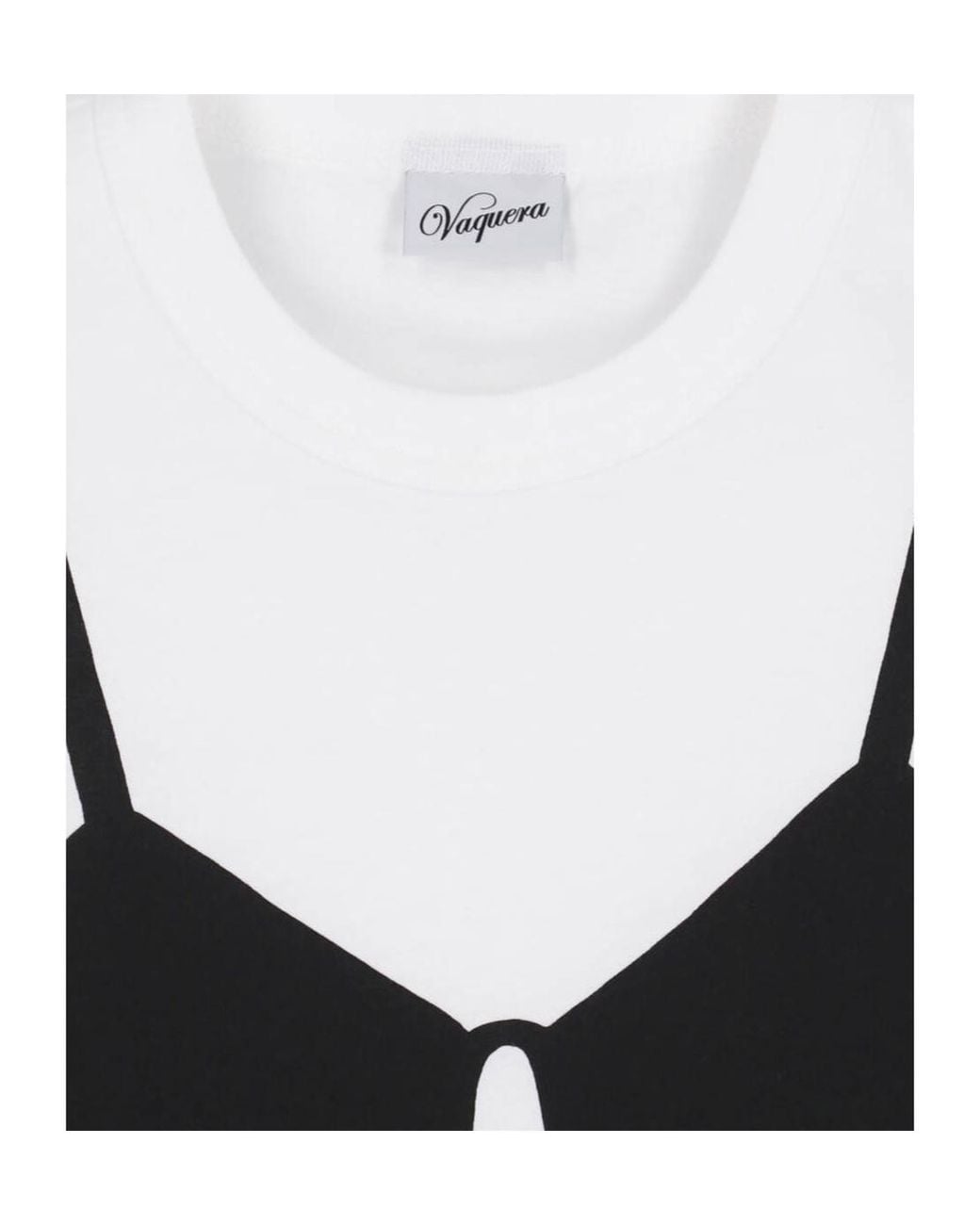 VAQUERA White Trompe L'Oeil Tall T-Shirt