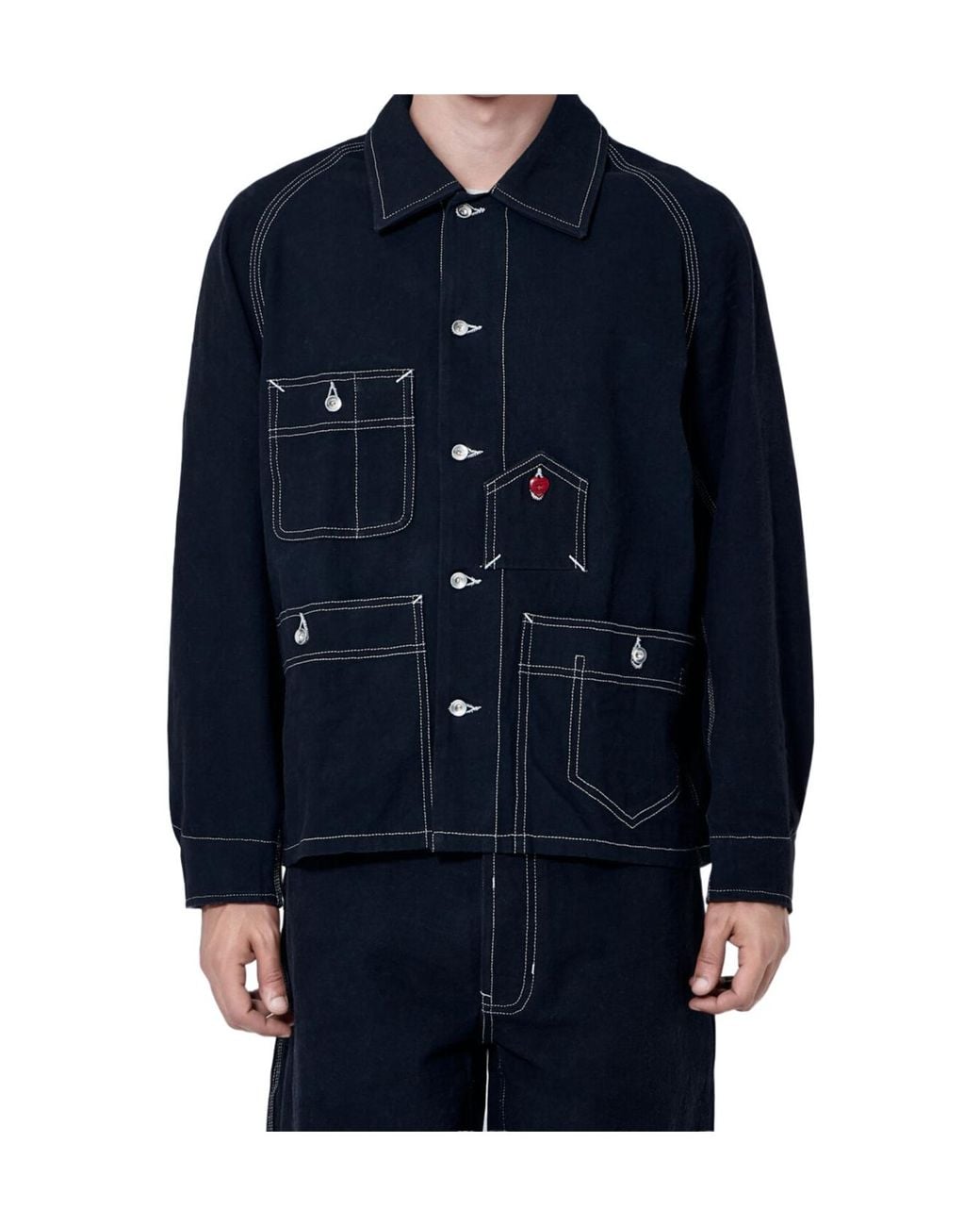 STORY mfg. Blue Long-Sleeve Jacket for men