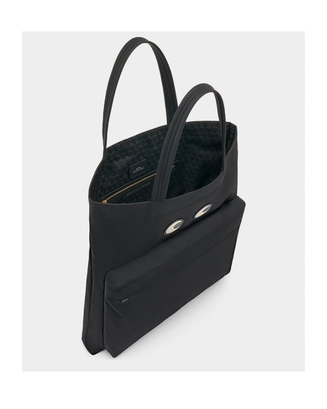 Anya Hindmarch Black Eyes Tote Bag