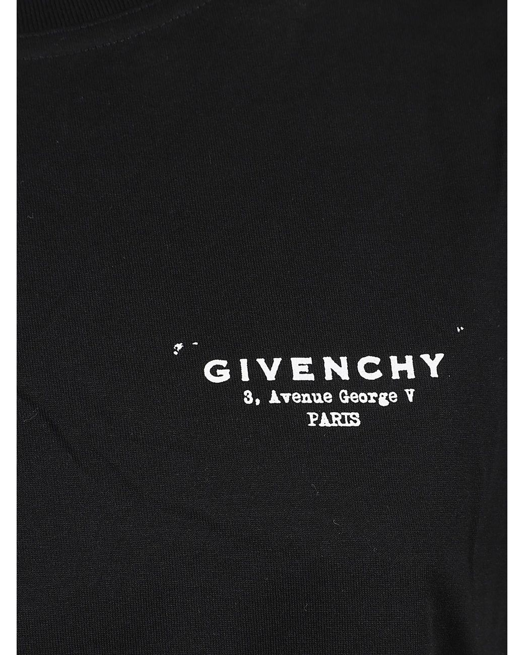 Givenchy Black Logo Printed Crewneck T-Shirt