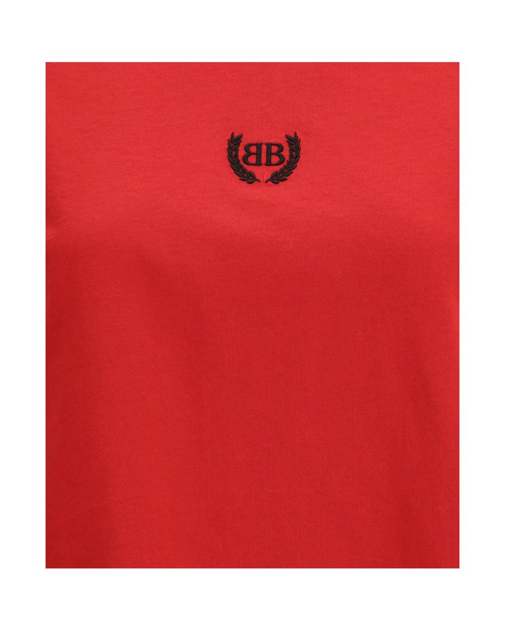Balenciaga Red T-Shirt With Patch