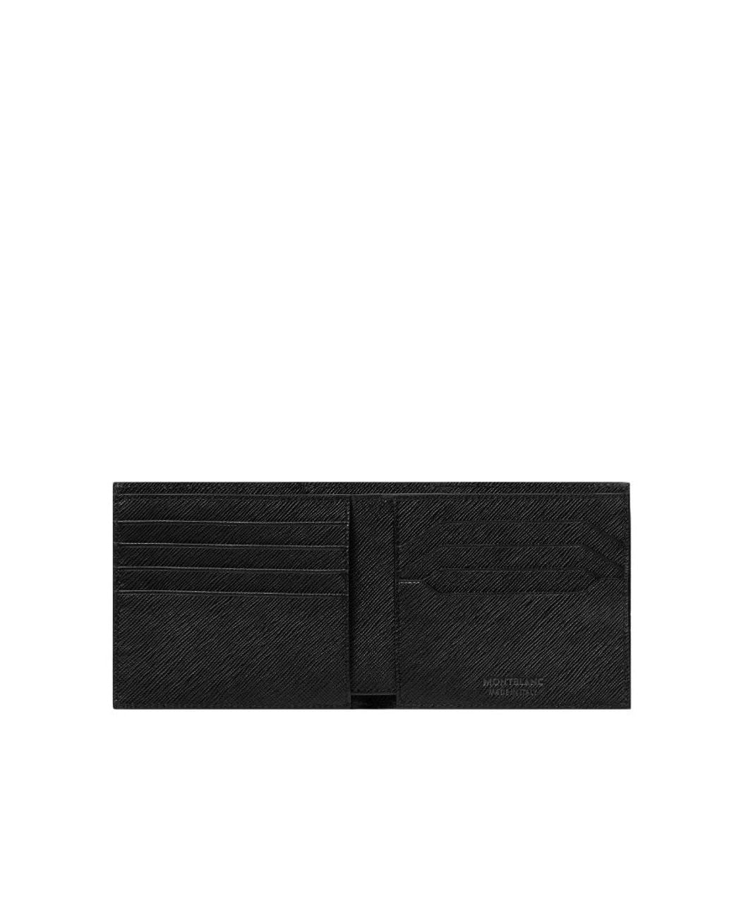 Montblanc Black Logo Patch Bi-Fold Wallet for men