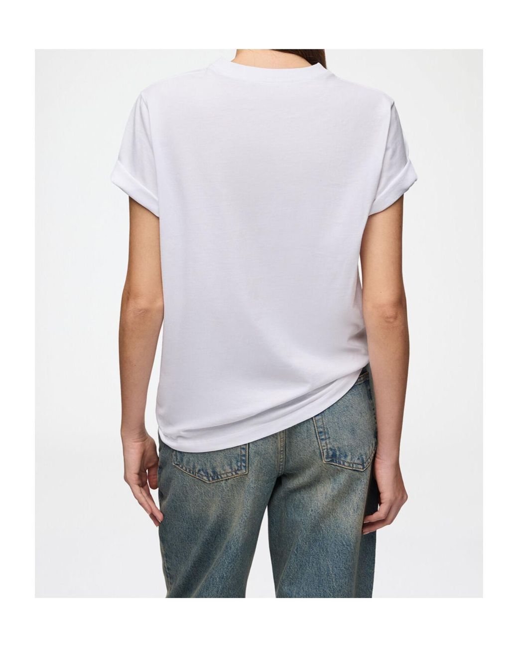 Ganni White Mushroom Teddy Graphic T-Shirt