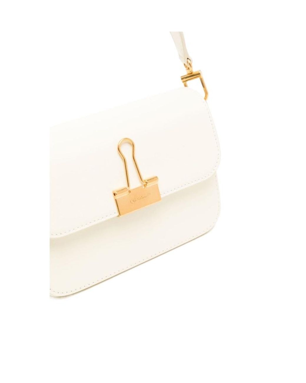 Off-White c/o Virgil Abloh White Logo-Plaque Shoulder Bag