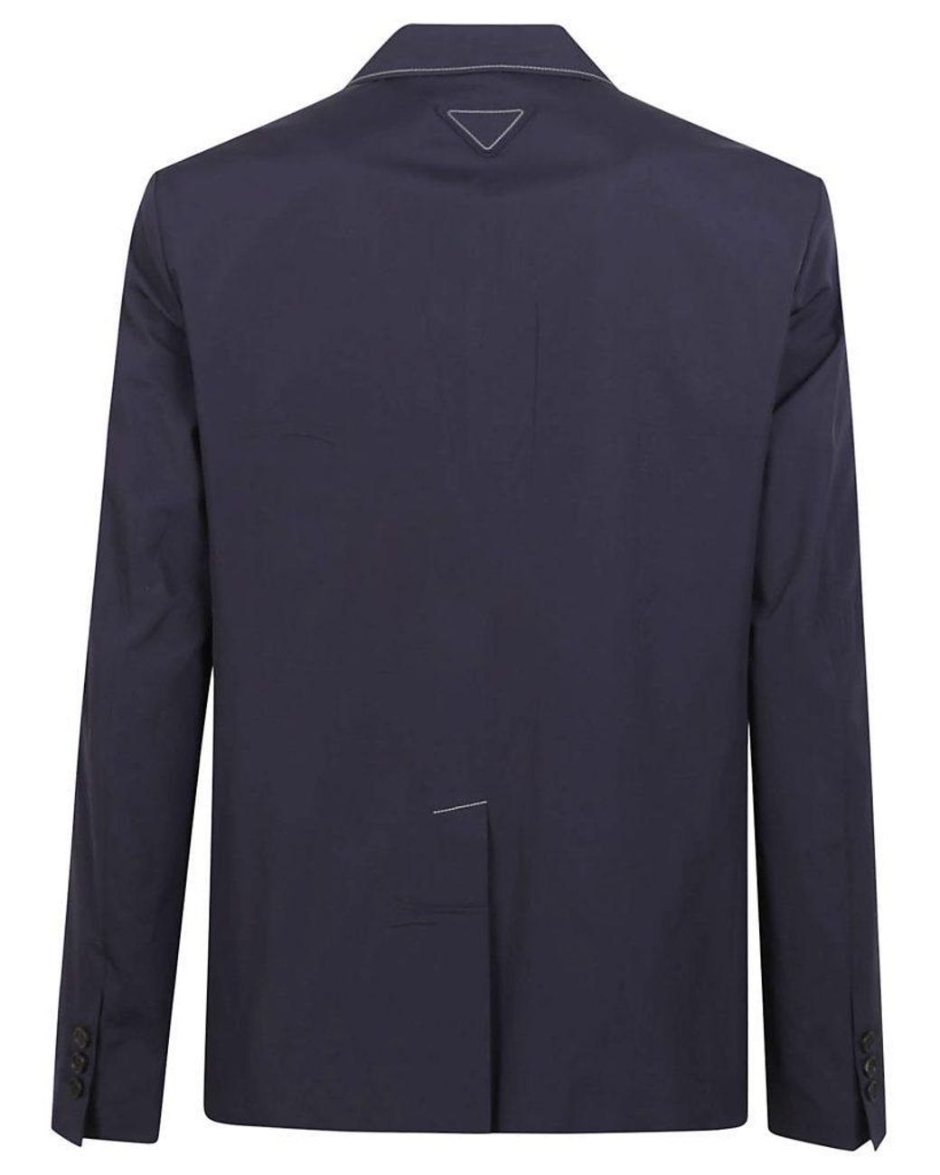 Prada Blue Long-Sleeved Suit Jacket for men