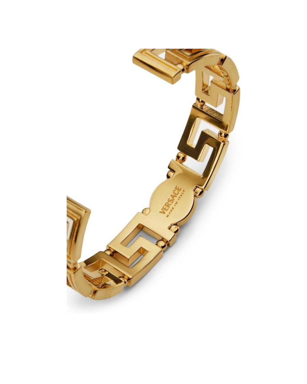 Versace Metallic Logo Detailed Bracelet