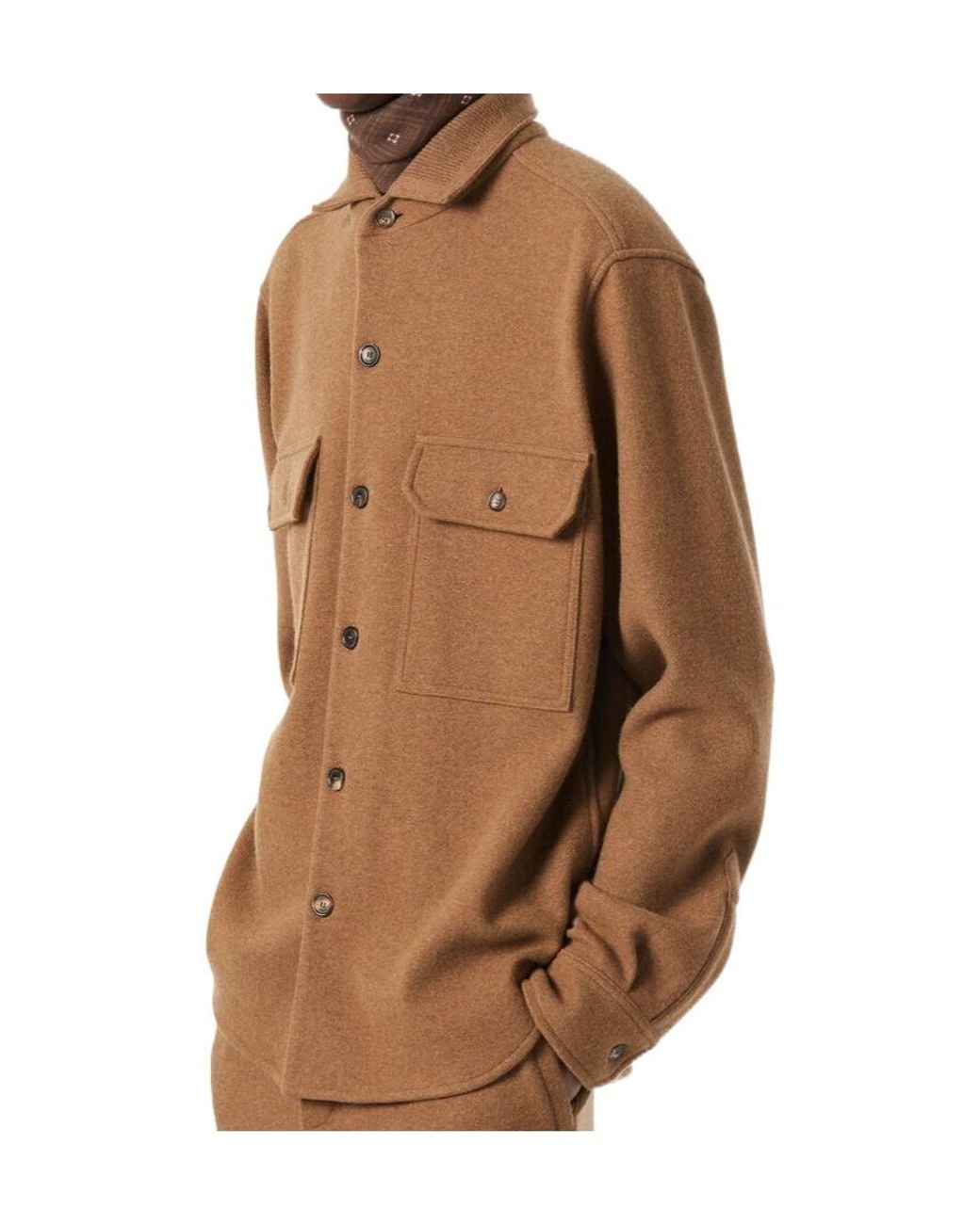 Loro Piana Brown Hazel Overshirt for men