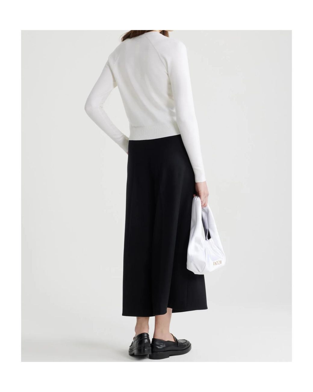 Patou White Wool Blend Jumper