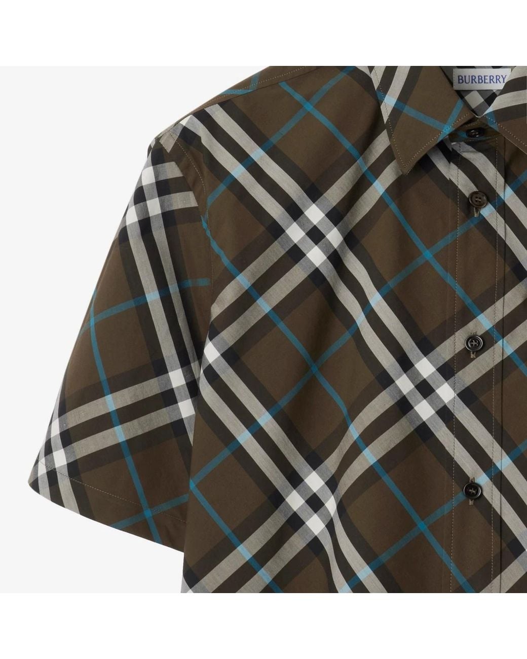 Burberry Black Check-Pattern Shirt for men
