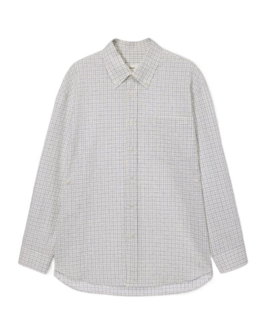 DUNST Gray Long-Sleeved Shirt for men