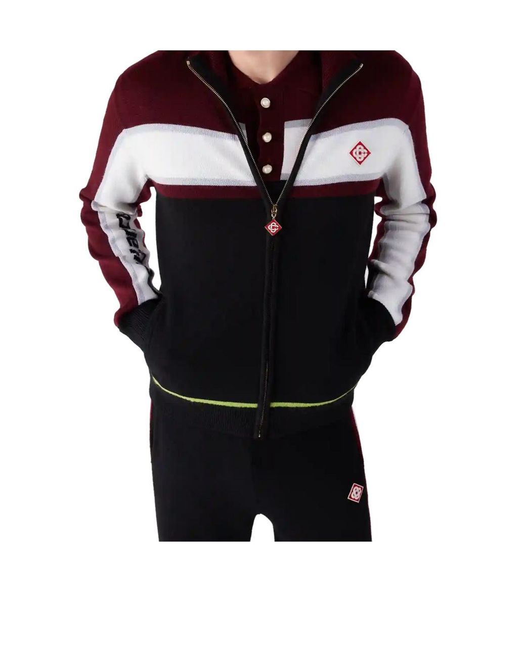 Casablanca Multicolor Striped Track Jacket for men