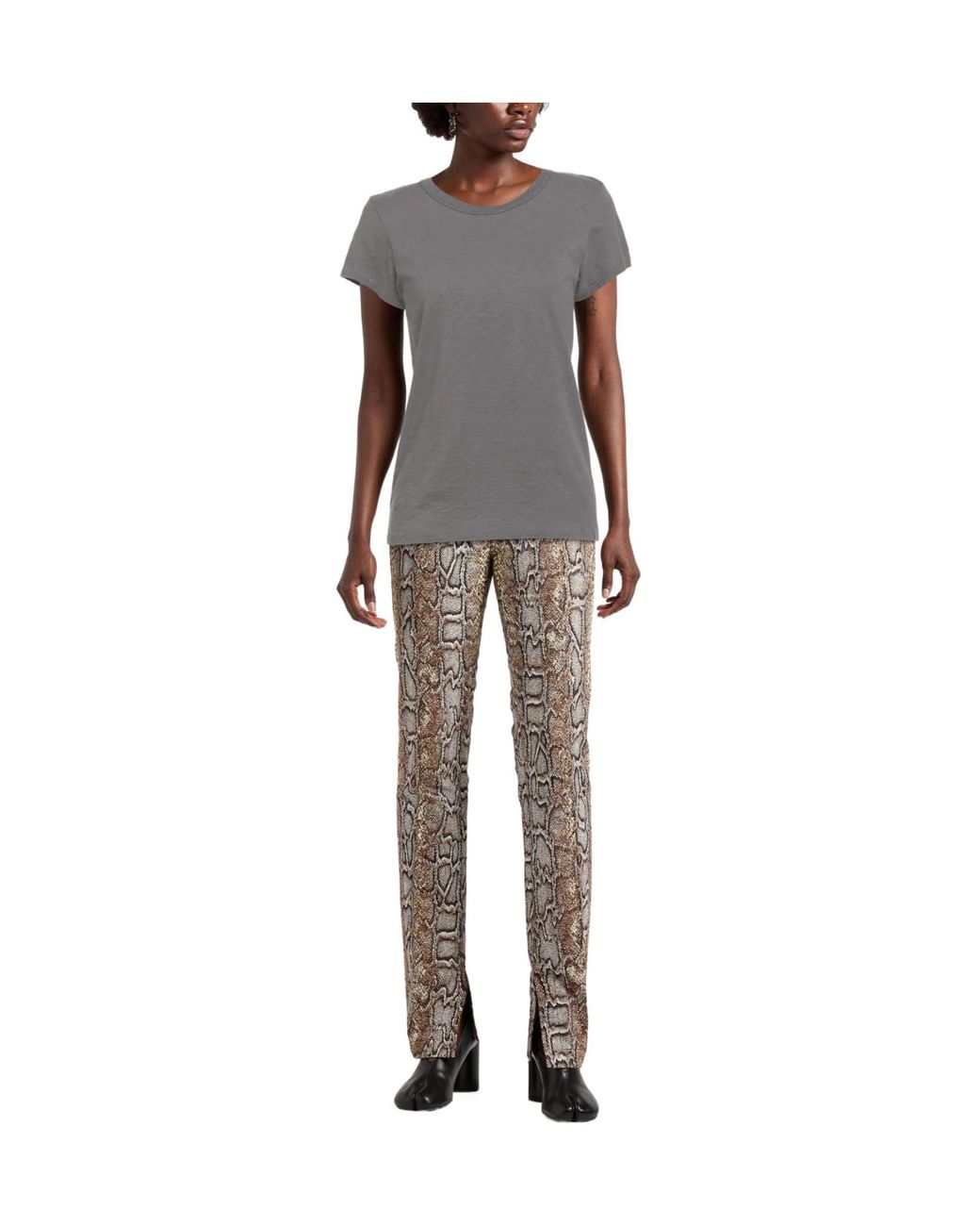 Rag & Bone Gray Basic T-Shirt Short Sleeves
