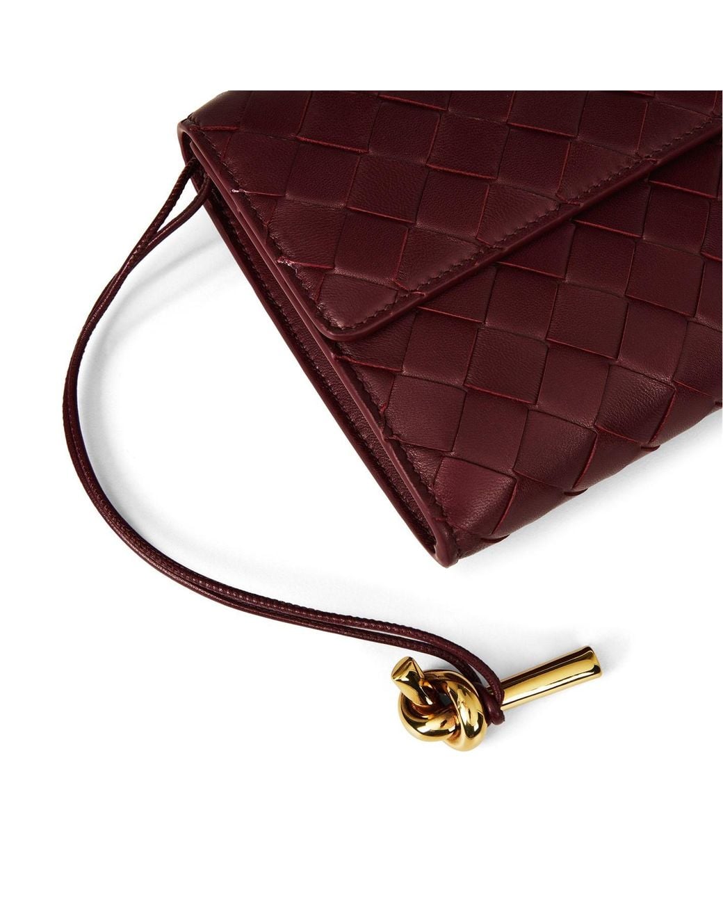 Bottega Veneta Red Woven Handbag