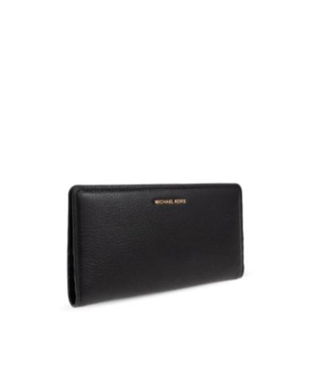 MICHAEL Michael Kors Black Bryant Large Pebbled Snap-Front Wallet
