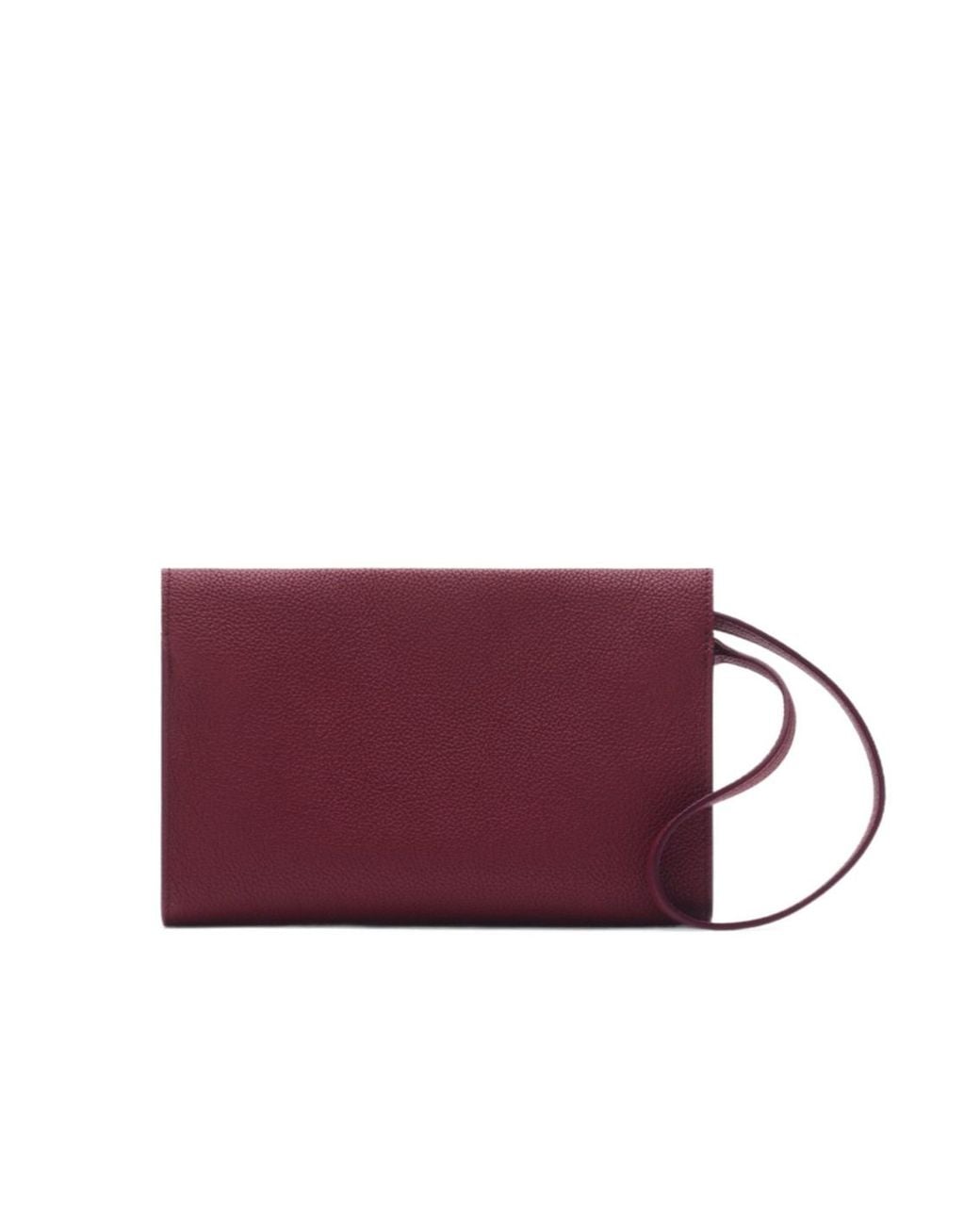 Burberry Red Cotswolds Twist-Lock Clutch Bag