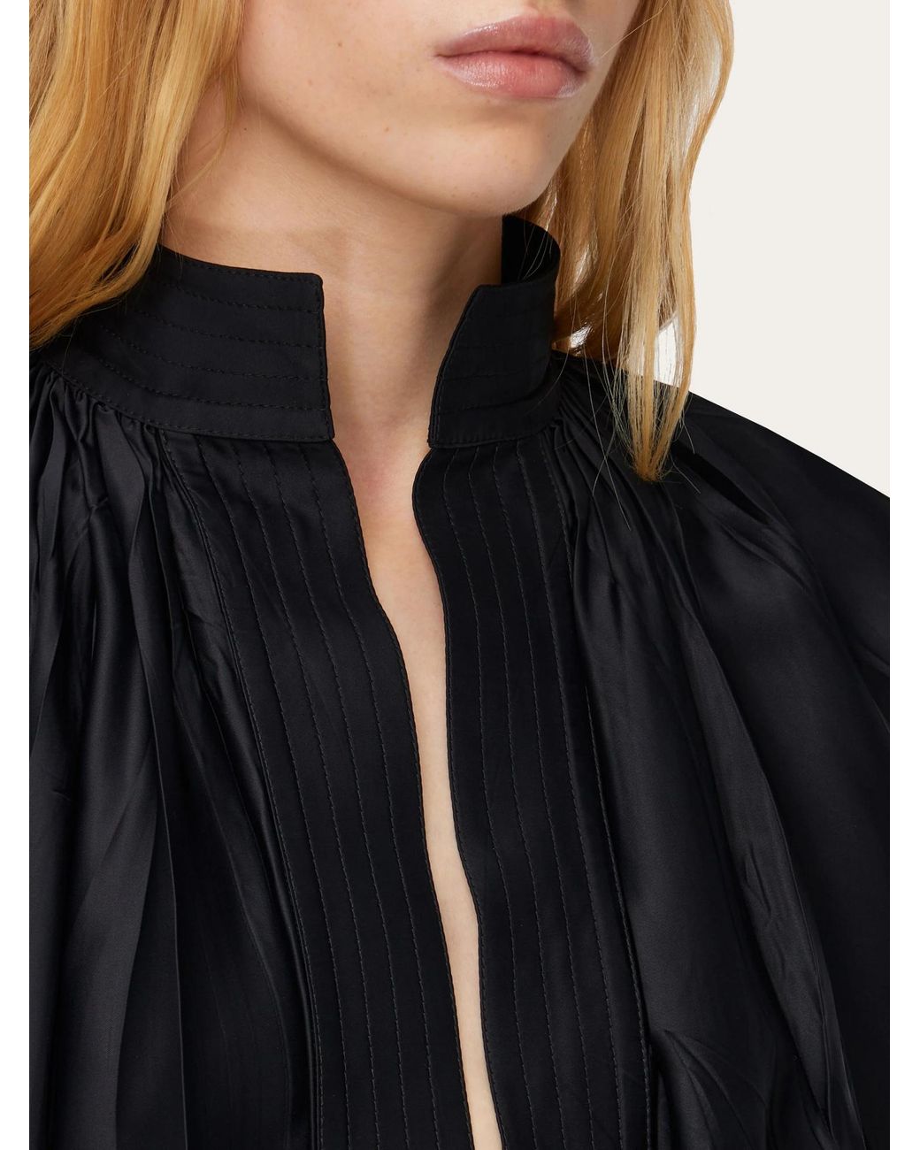 Ferragamo Black Long-Sleeved Shirt