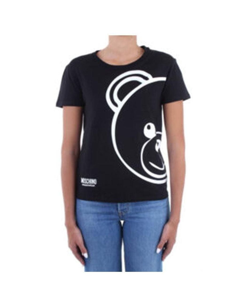 Moschino Gray Logo Short-Sleeve T-Shirt