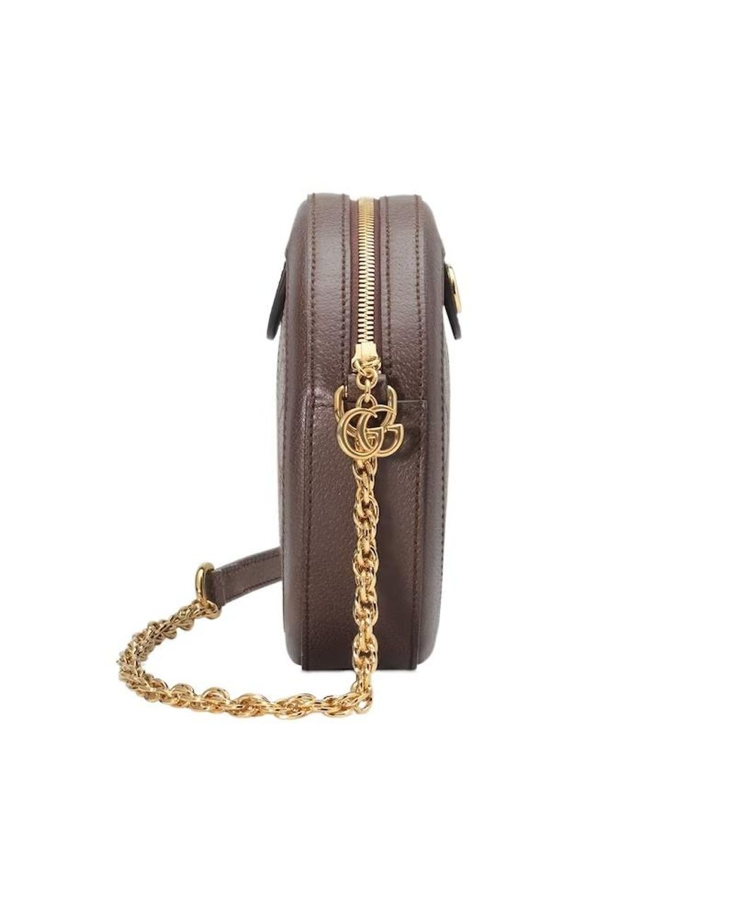 Gucci Brown Ophidia Gg Supreme Mini Shoulder Bag