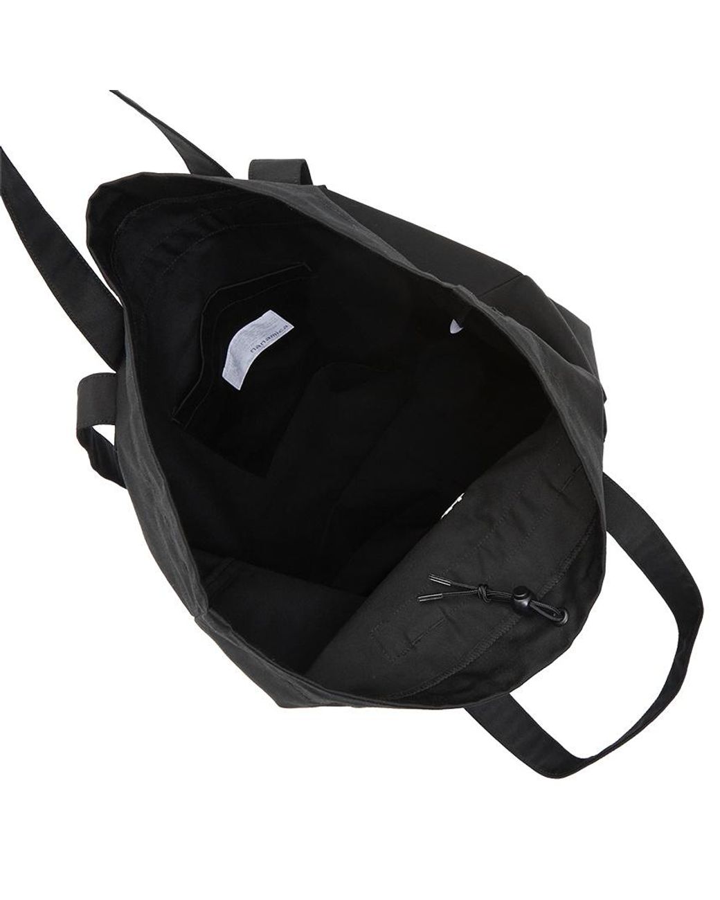 Nanamica Black Logo Tote Bag