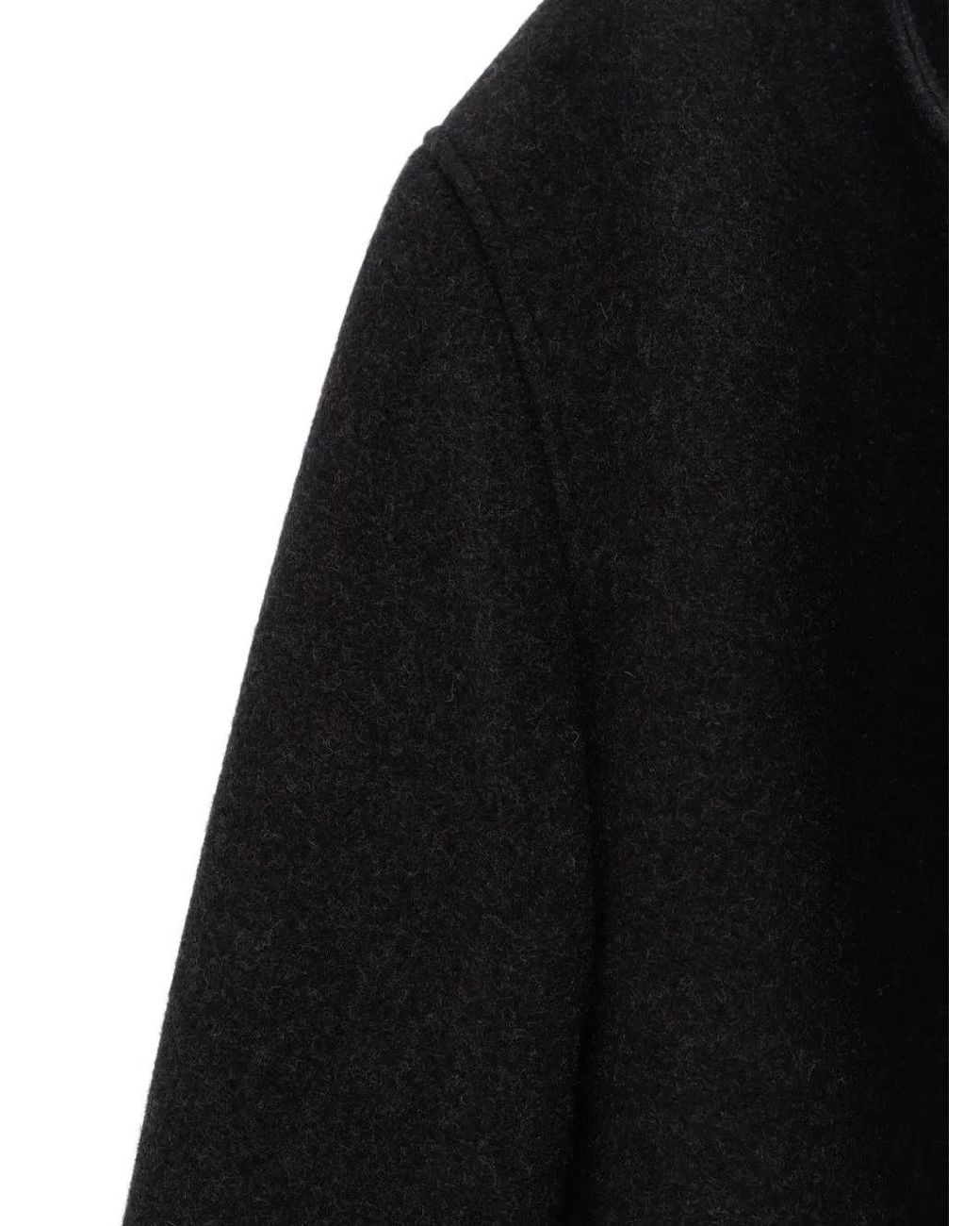 Totême  Black Totême Long Sleeved Open-Front Coat