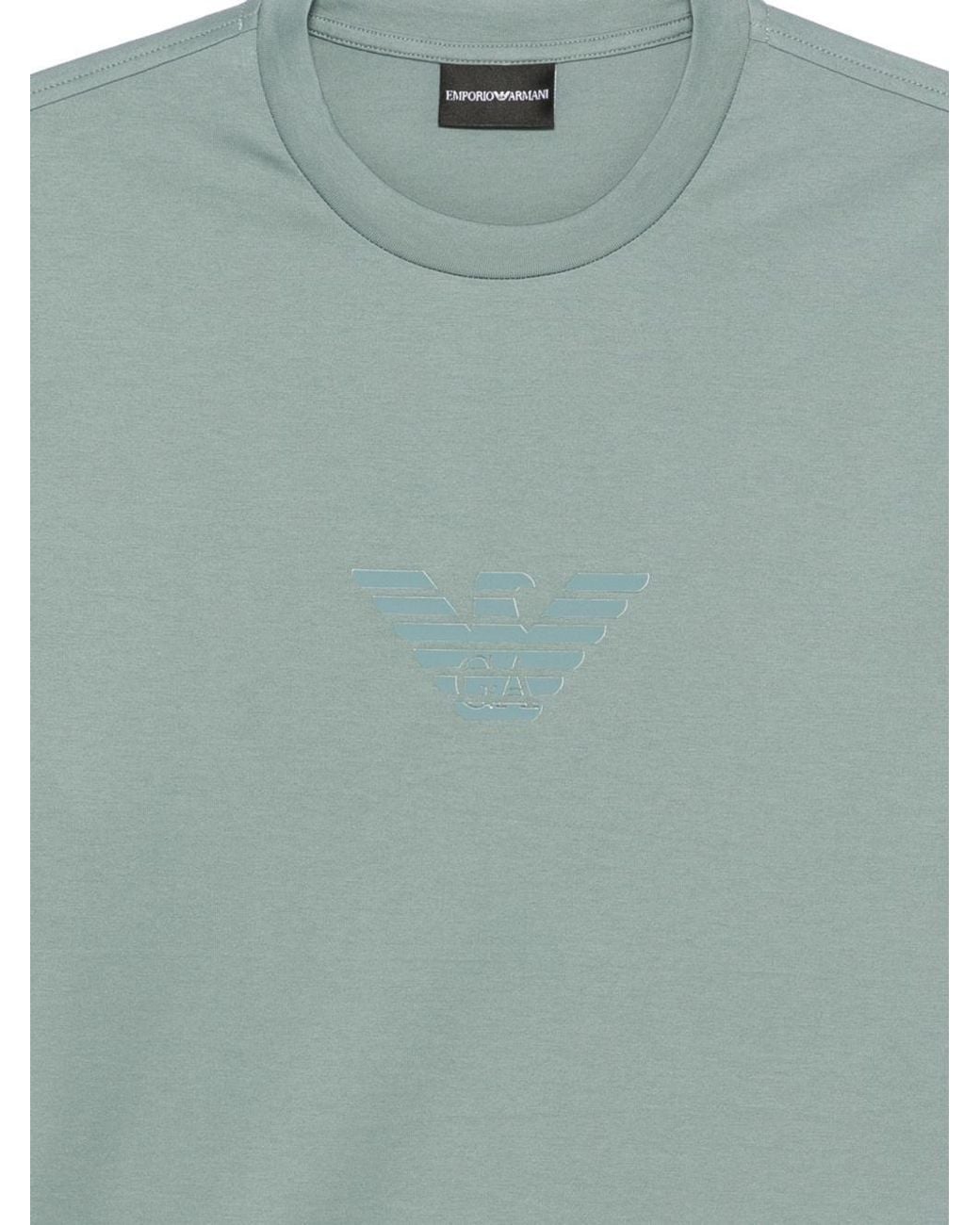 Emporio Armani Green Logo T-Shirt for men