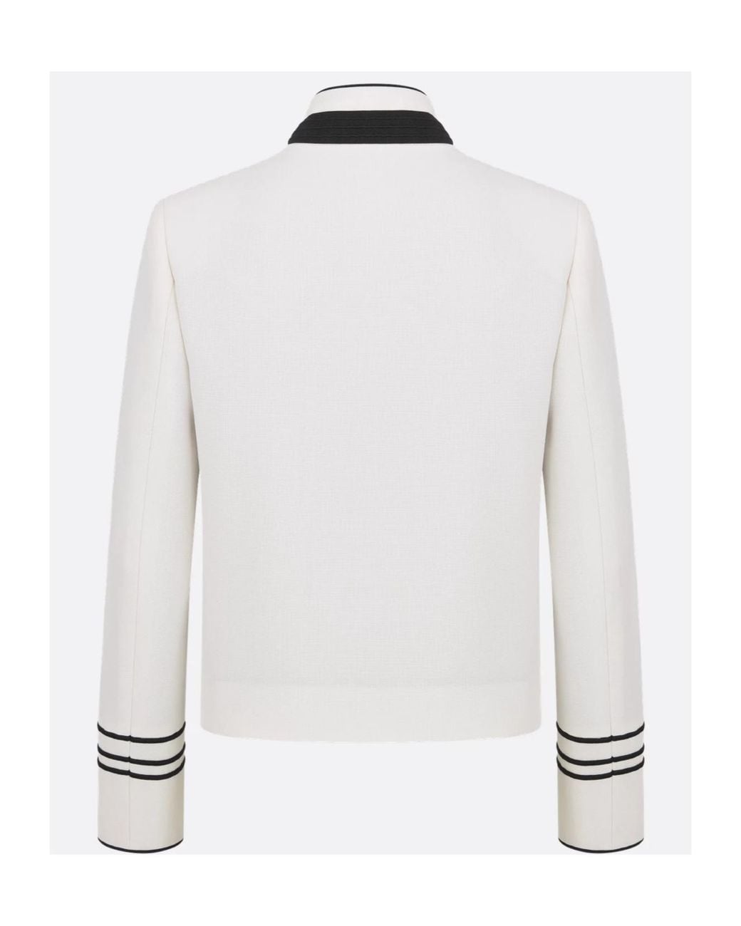 Dior White Cropped Jacket