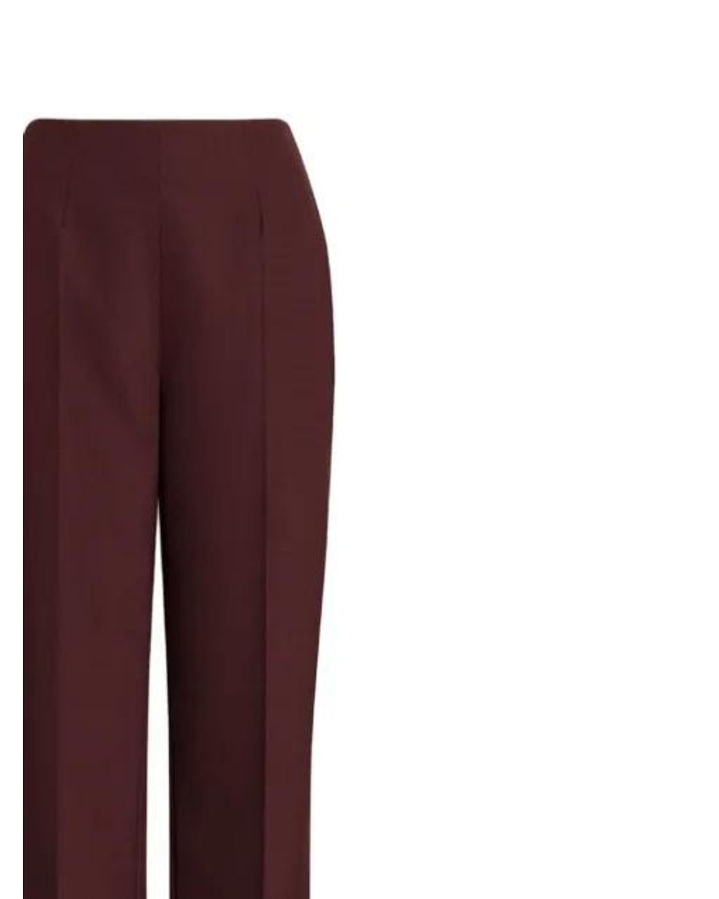 Etro Red Cropped Wool Jacquard Trousers With Medallion Motif