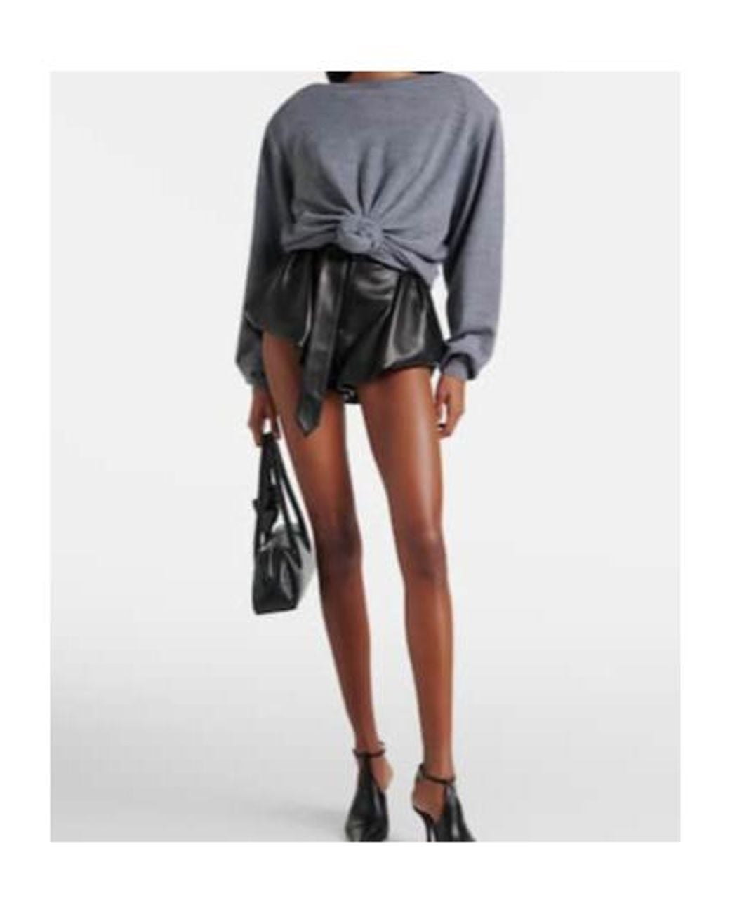 Magda Butrym Gray Wool Sweater