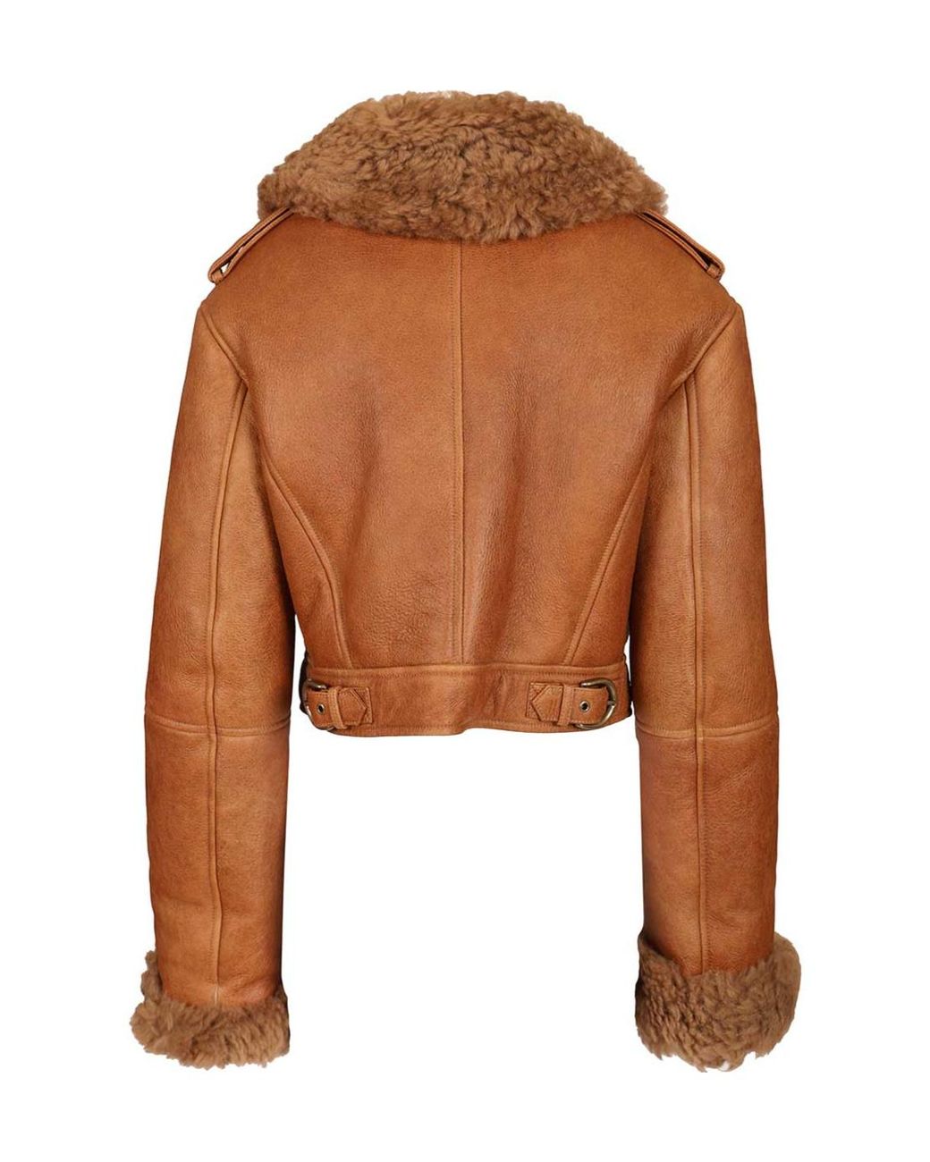 Chloé Brown Cropped Boxy Jacket