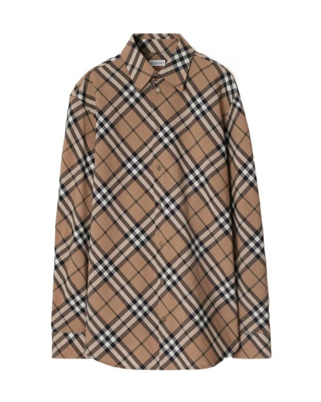 Burberry Gray Check Shirt
