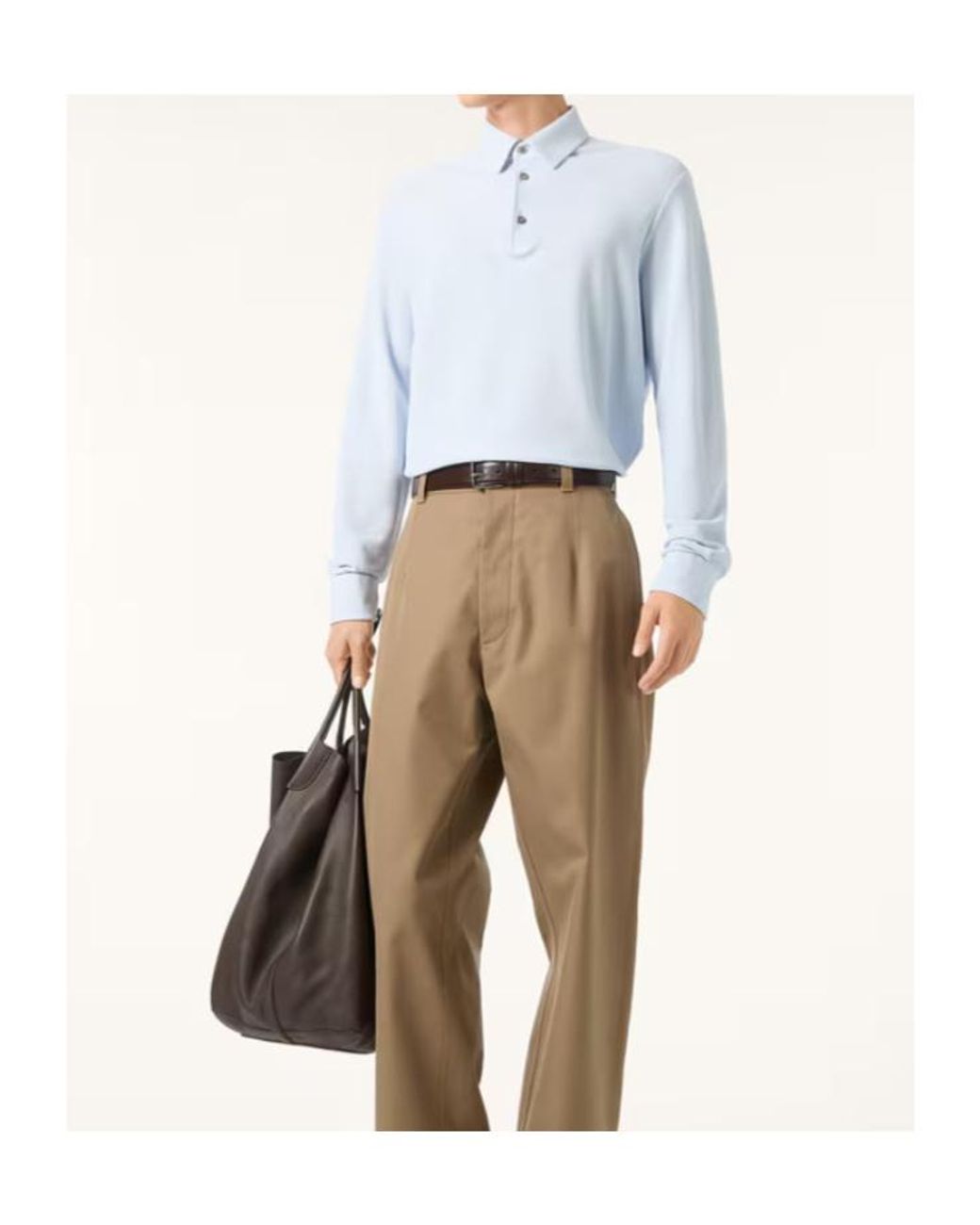 Loro Piana Blue Polo Shirt for men