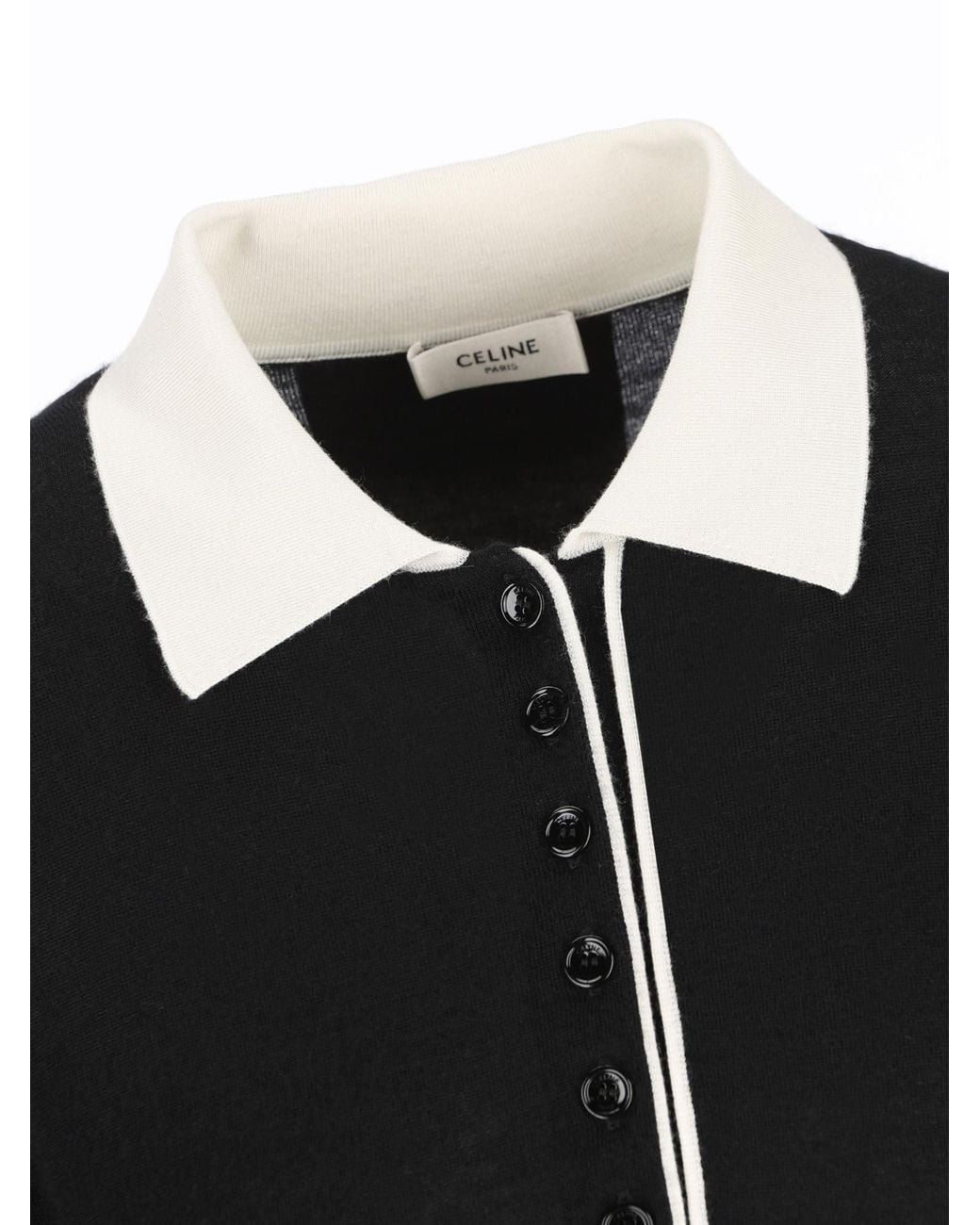Céline Black Polo Sweater
