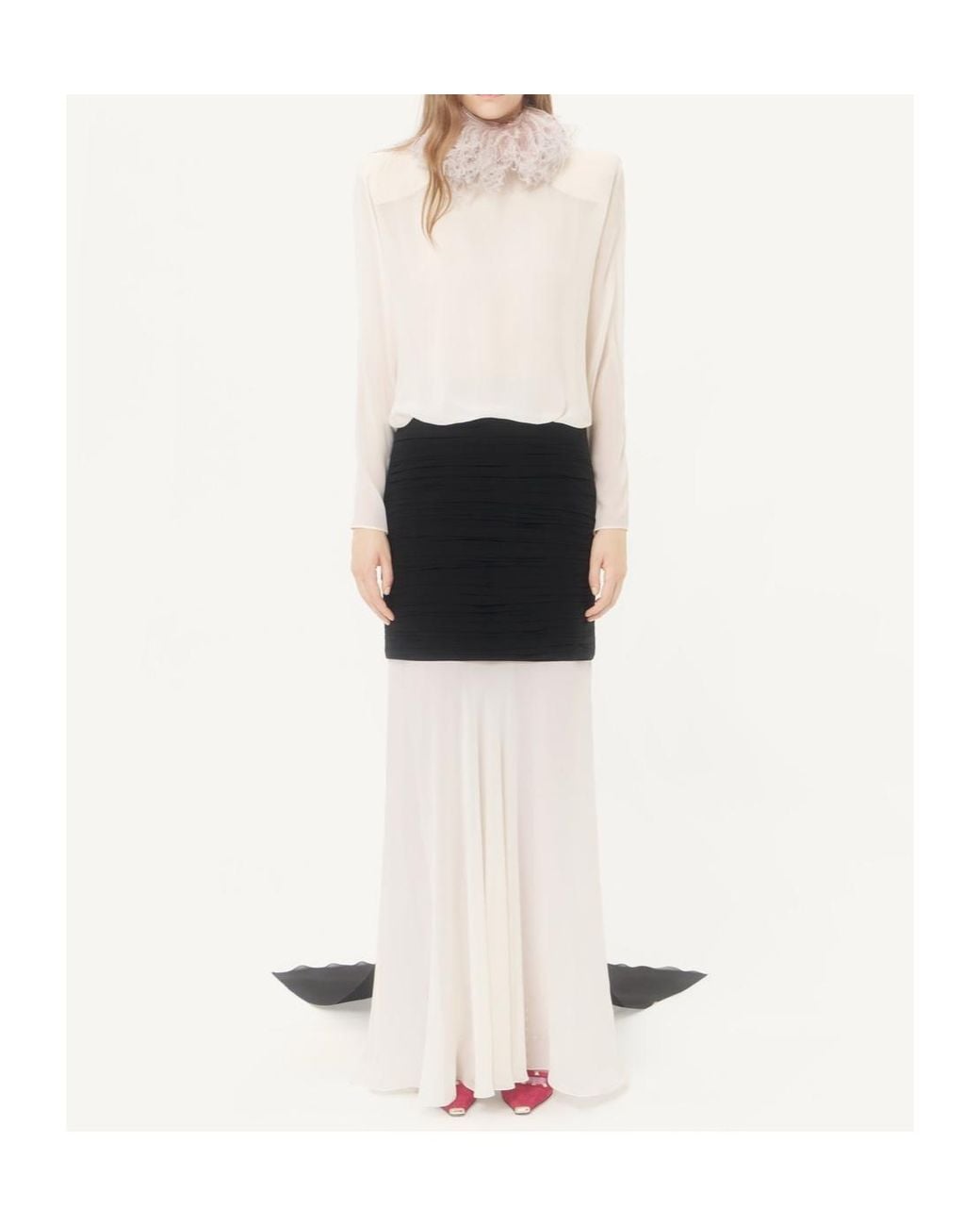 Valentino Black Long-Sleeved Dress