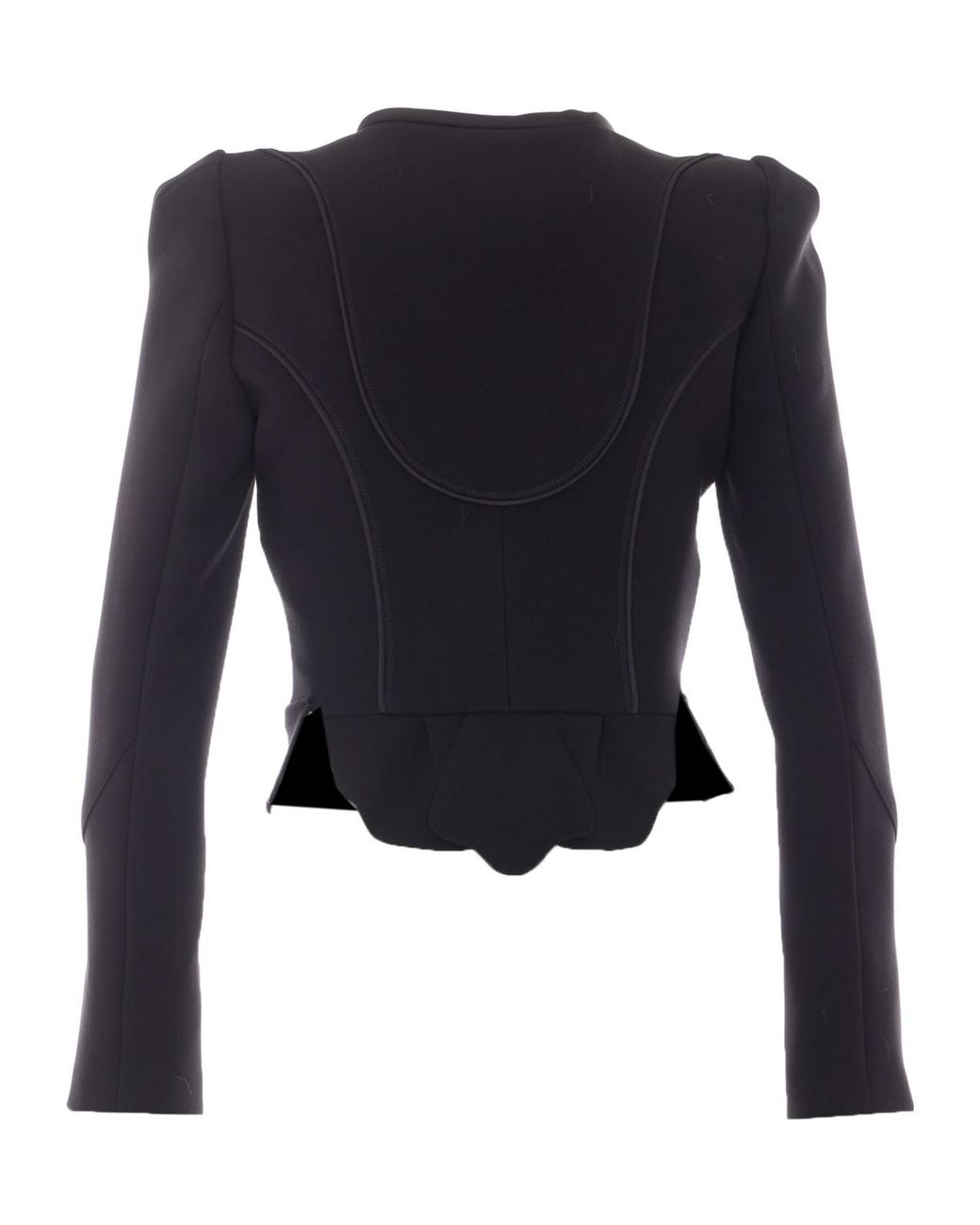 Elisabetta Franchi Black Zip Cropped Jacket