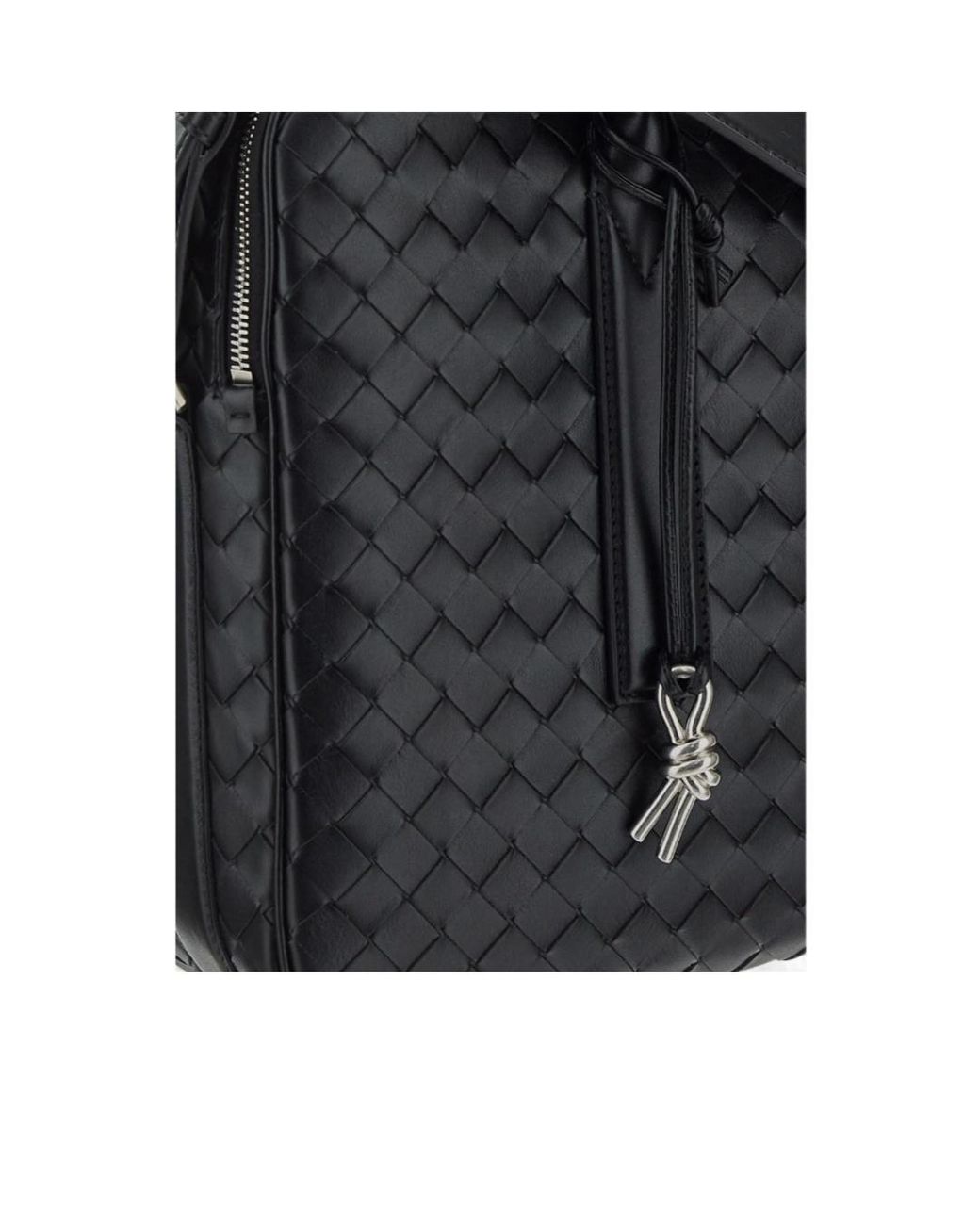 Bottega Veneta Black Intrecciato Zipped Travel Bag for men
