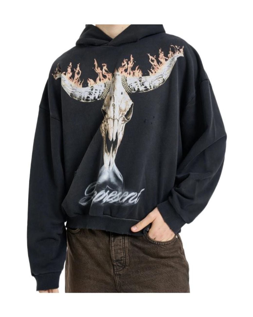 Represent Blue British Cowboys Graphic Hoodie for men
