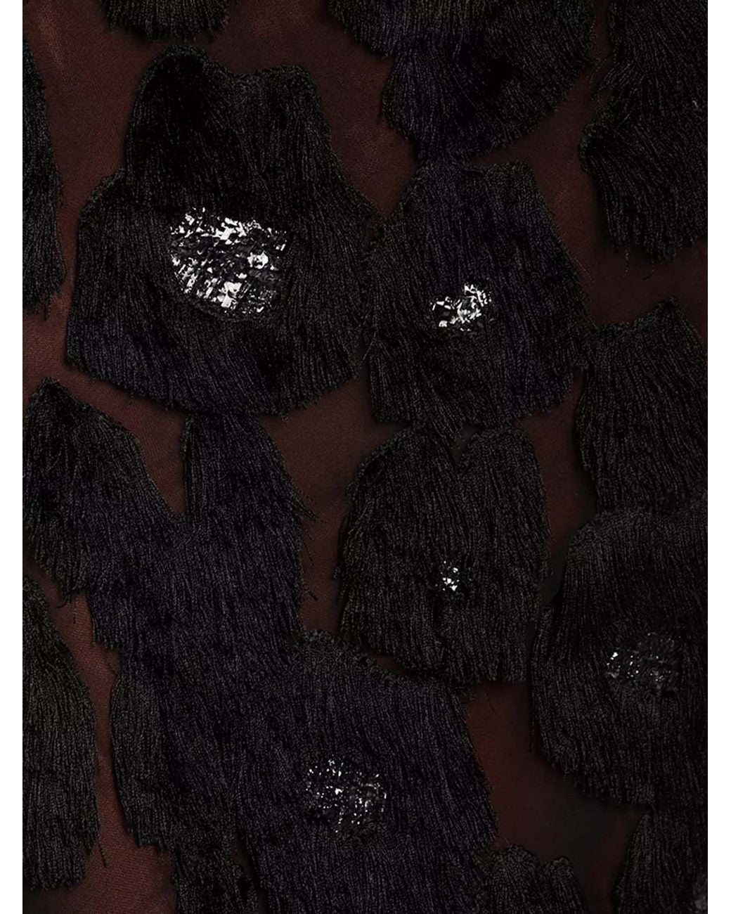 Marni Black Embellished Midi Dress