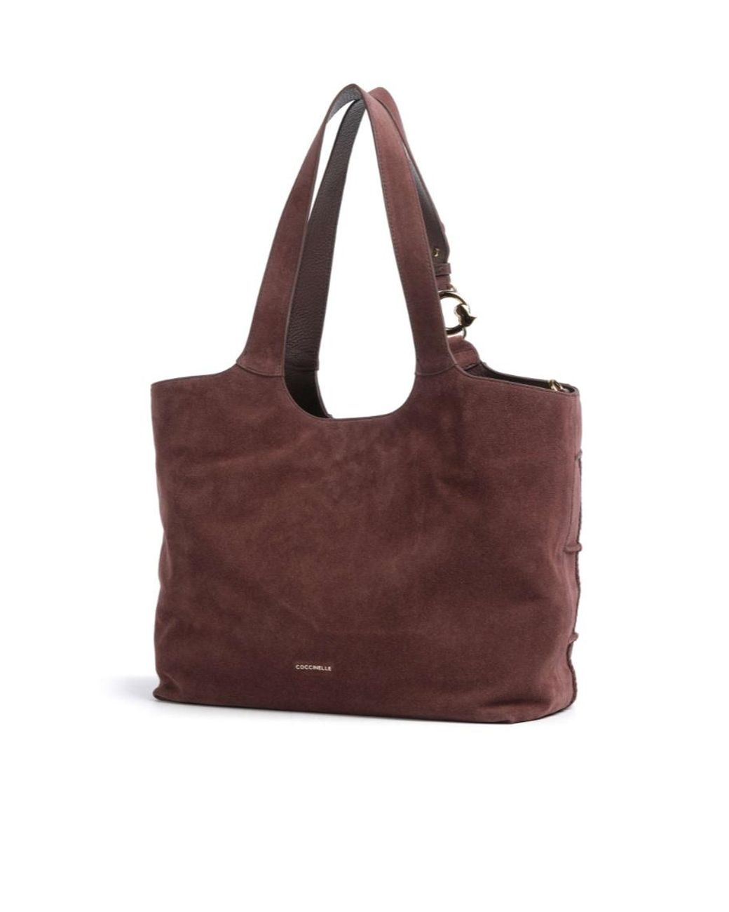 Coccinelle Brown Quilted Panel Tote Bag
