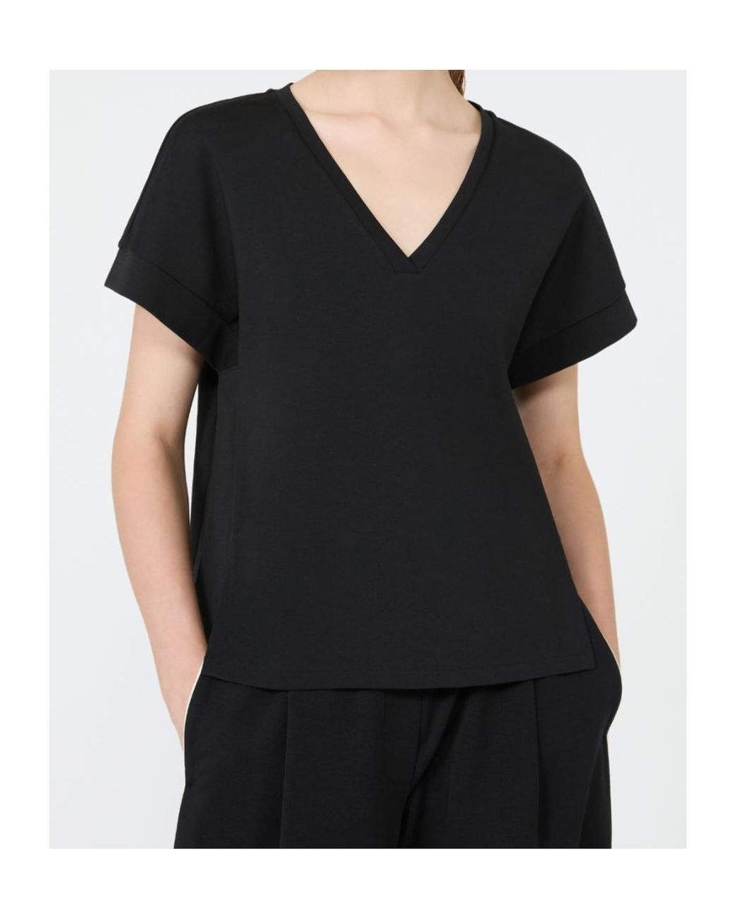 Weekend by Maxmara Black Short-Sleeved T-Shirt