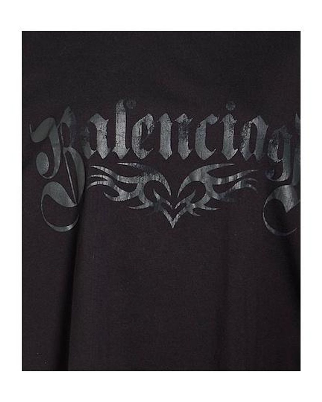 Balenciaga Black Logoprint Tshirt