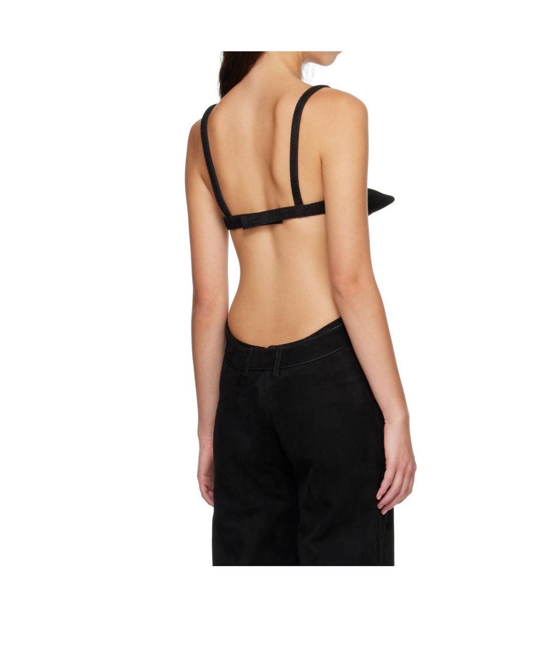 Jean Paul Gaultier Black Leather Top