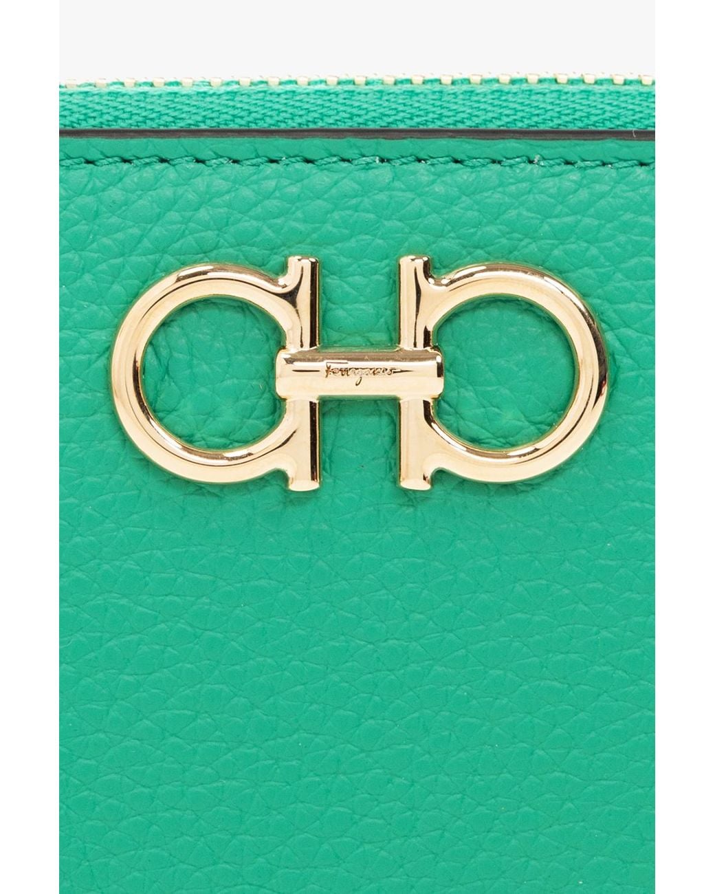 Ferragamo Green Logo Wallet